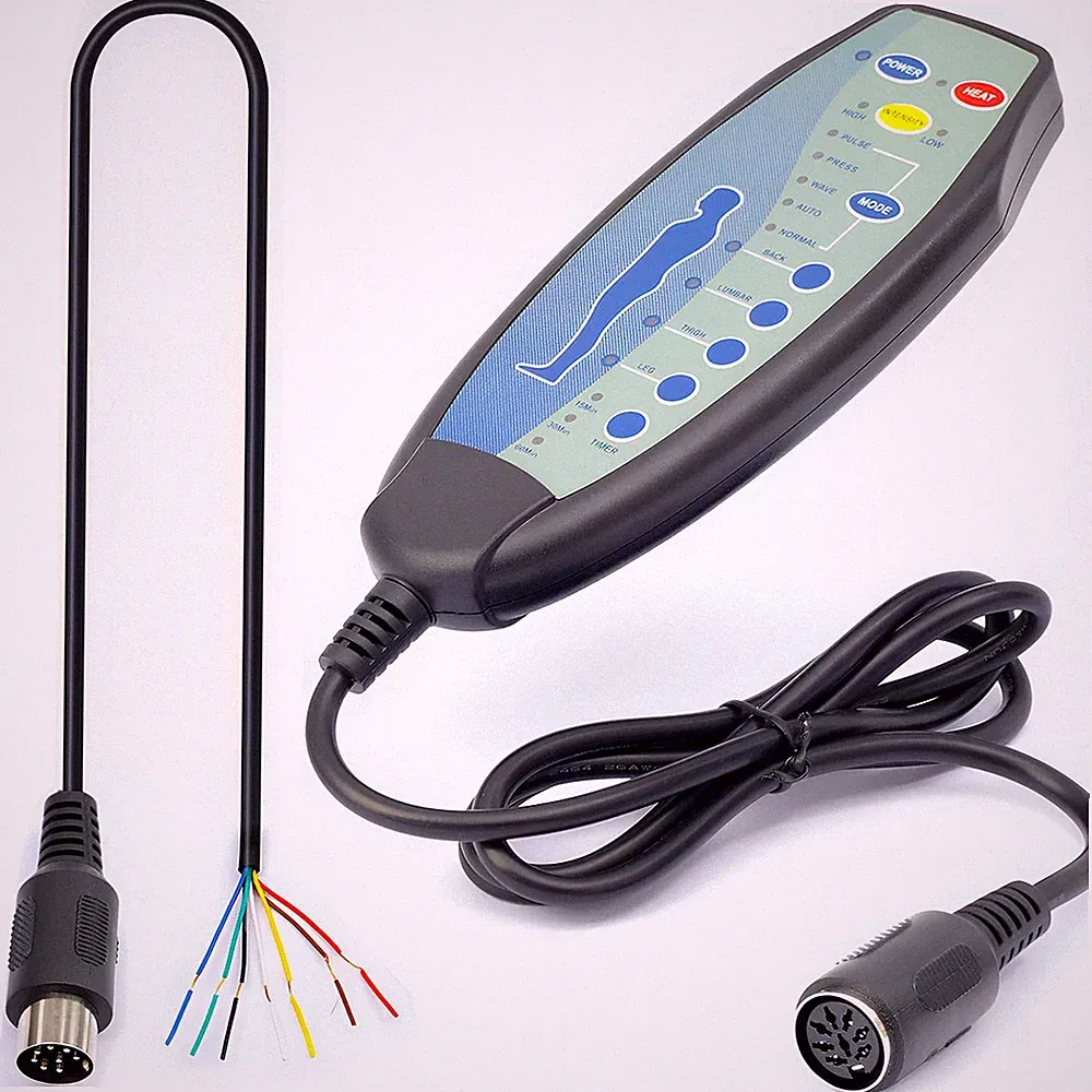 8 Female Pin Hand Remote Control for Massage Power Lift Recliner Chair with Heat