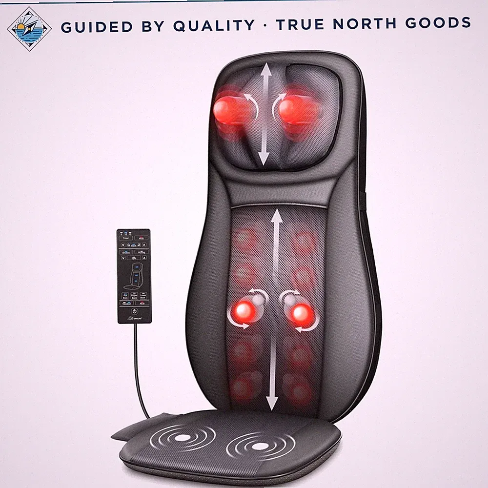 Electric Back Massager with Neck Support and Height Adjustment Capability