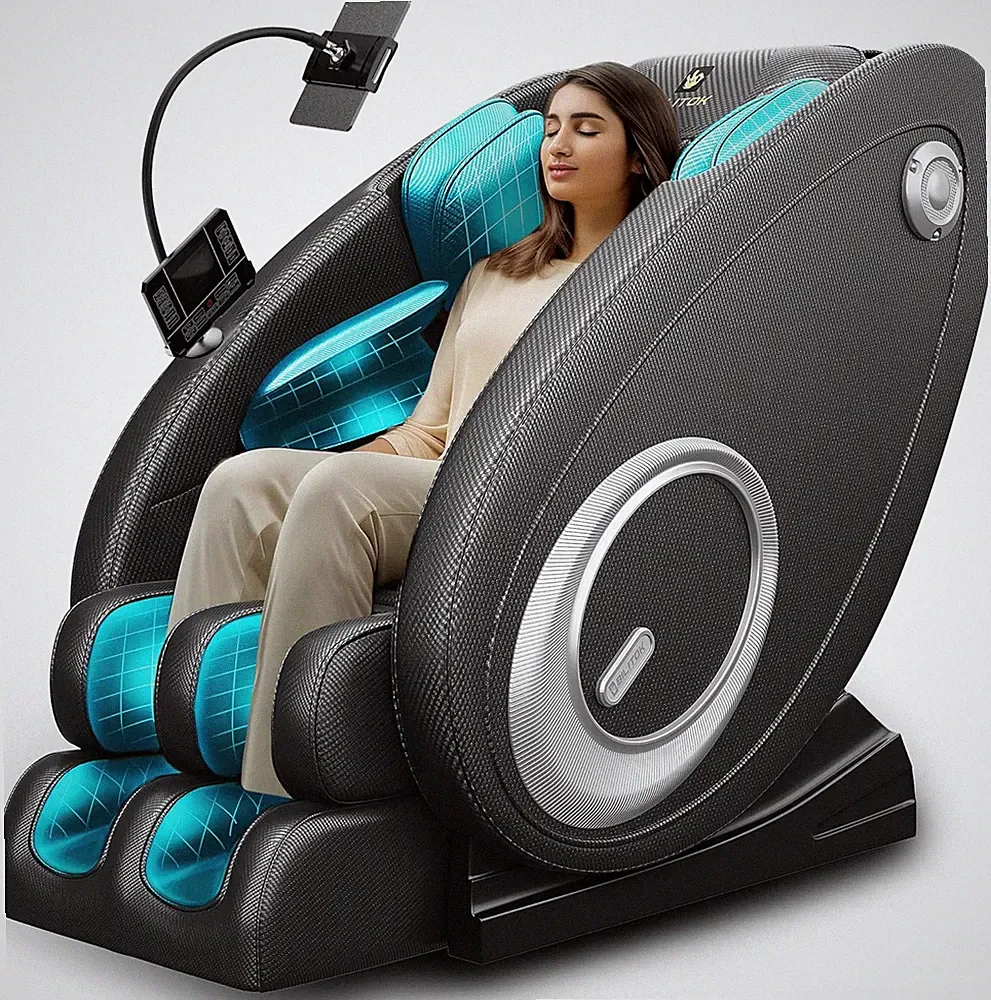 Full Body Massage Chair Recliner Zero Gravity Heated Bluetooth Speaker 5 Modes
