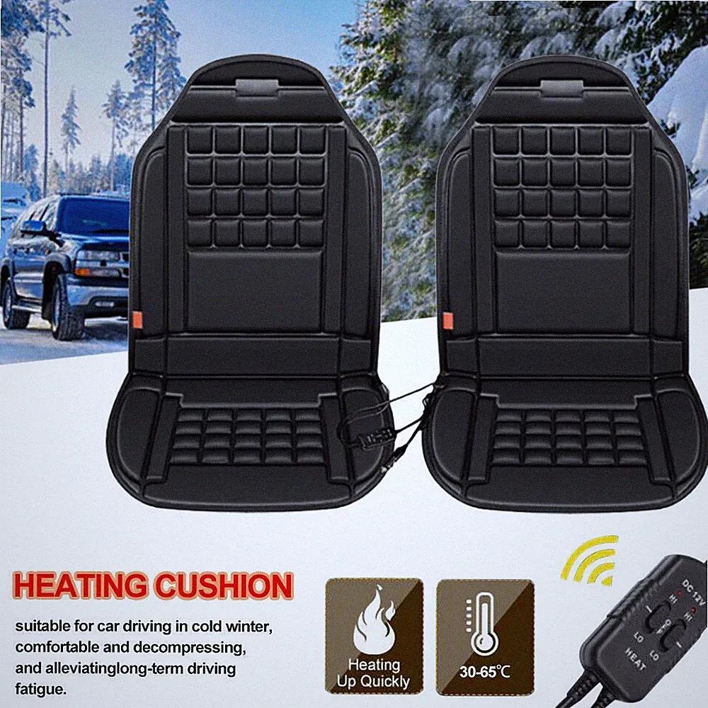 Heated Car Seat Cushion DC 12V Heated Car Seat Cover with Temperature Controller