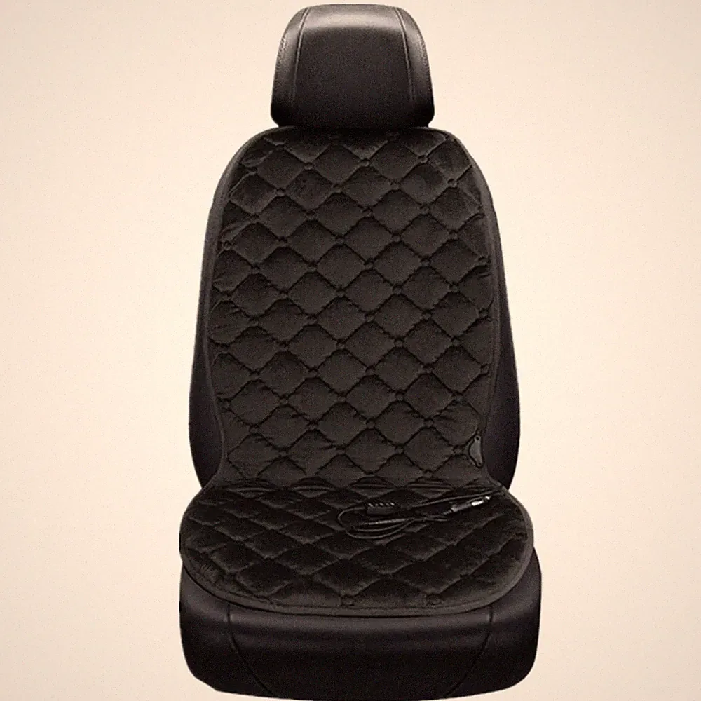 Heated Car Seat Cushion Heating Seat Cover Pad Set Fast Winter Warmer 12V-24V