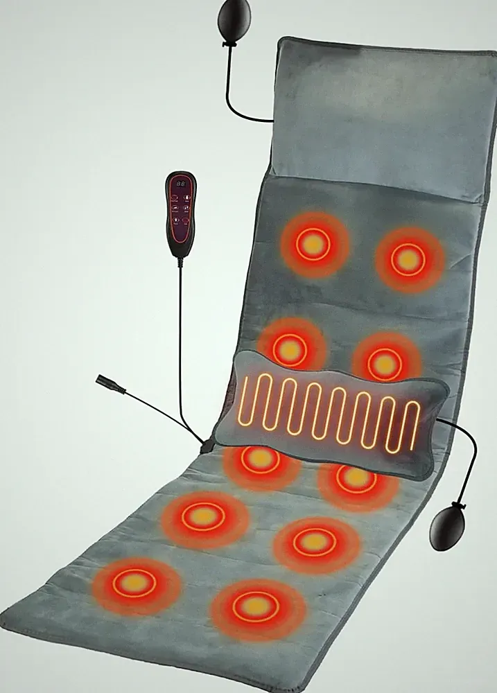 Heated Full Body Massage Mat with 10 Motors & 9 Modes - Perfect Gift!