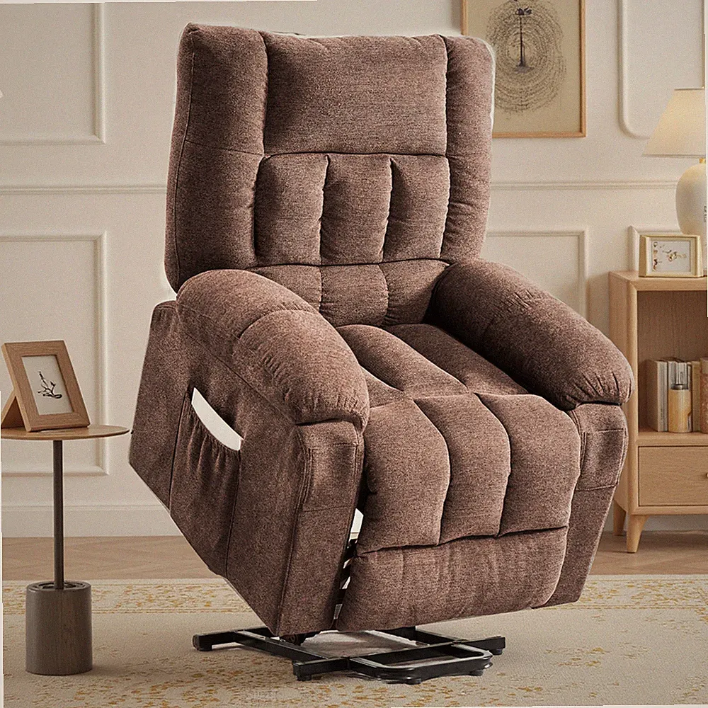 JHK Power Lift Recliner Chair Sofa Elderly Recliner w/Massage & Heating w/Remote
