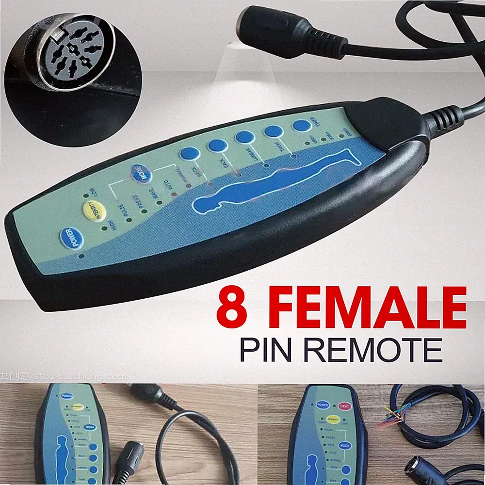 New Listing 8 Female Pin Remote For Massage Power Lift Recliner Chair Hand Controller 12V