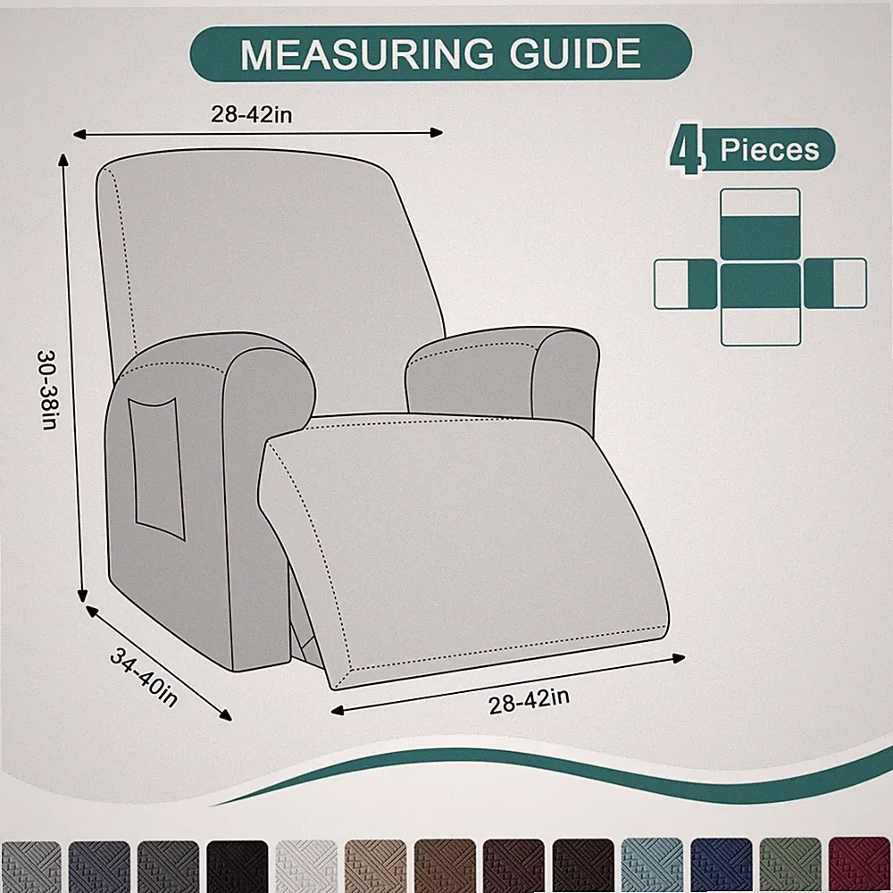 Stretchy Recliner Slipcover - Washable Furniture Protector