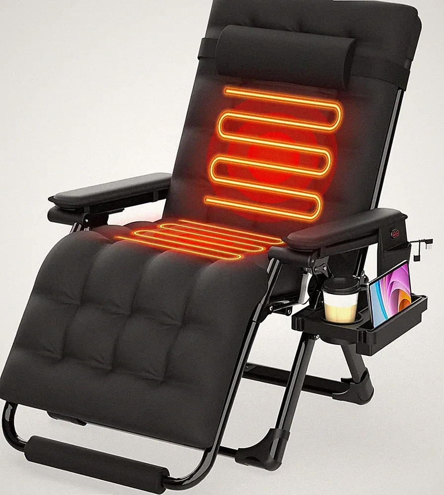 Sute Heated Zero Gravity Chair, XL Oversized Reclining Loun Chair Heat